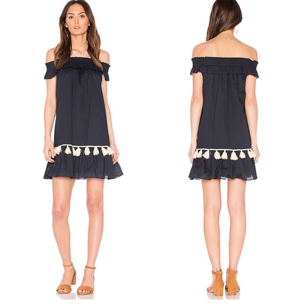 • MISA Los Angeles • Gia Mini Dress in Dark Blue • SZ XS • Retail $198
